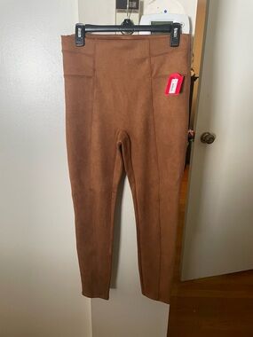 NWT Spanx Faux-Suede Leggings